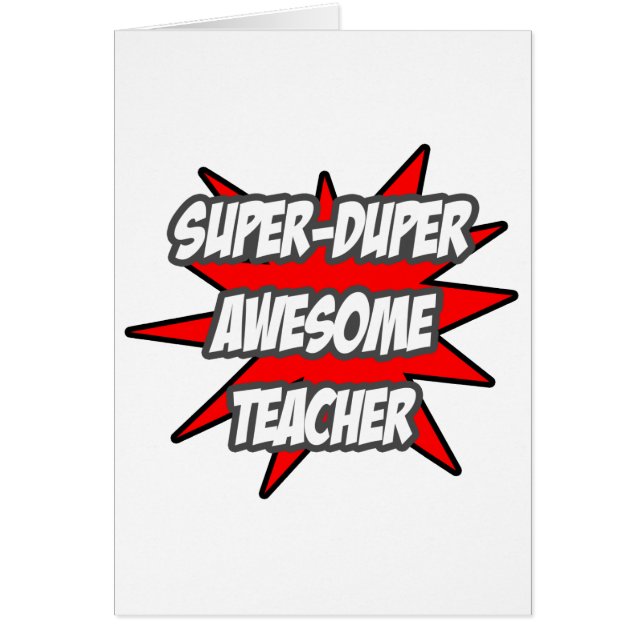 Super Duper Enseignant génial (Devant)