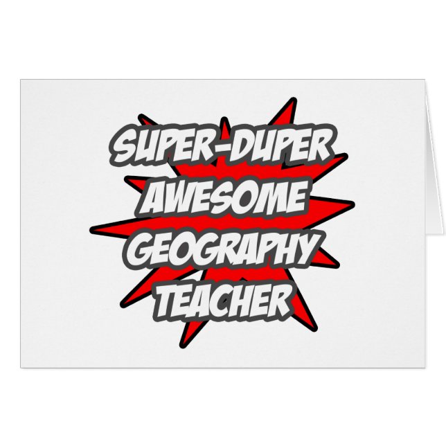 Super Duper formateur de géographie génial (Devant horizontal)