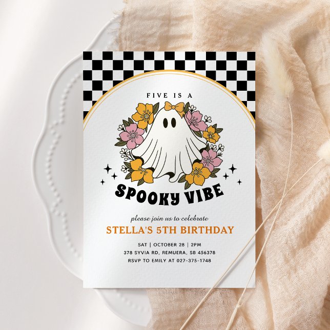 Super Éffrayant Fille Halloween Invitation Anniver (Créateur téléchargé)