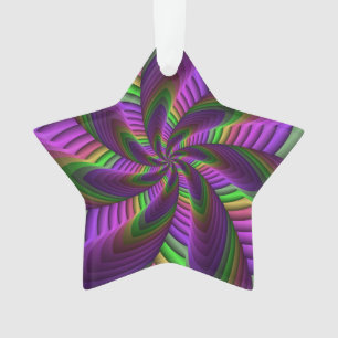 Super Énergétique coloré Neon Motif fractal