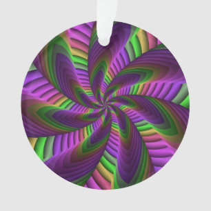 Super Énergétique coloré Neon Motif fractal