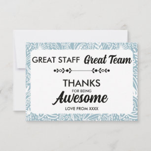 Super Équipe Super Personnel Merci Signe Employé