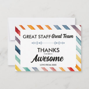 Super Équipe Super Personnel Merci Signe Employé