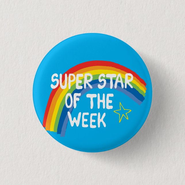 Super étoile de la semaine pin badge (Devant)