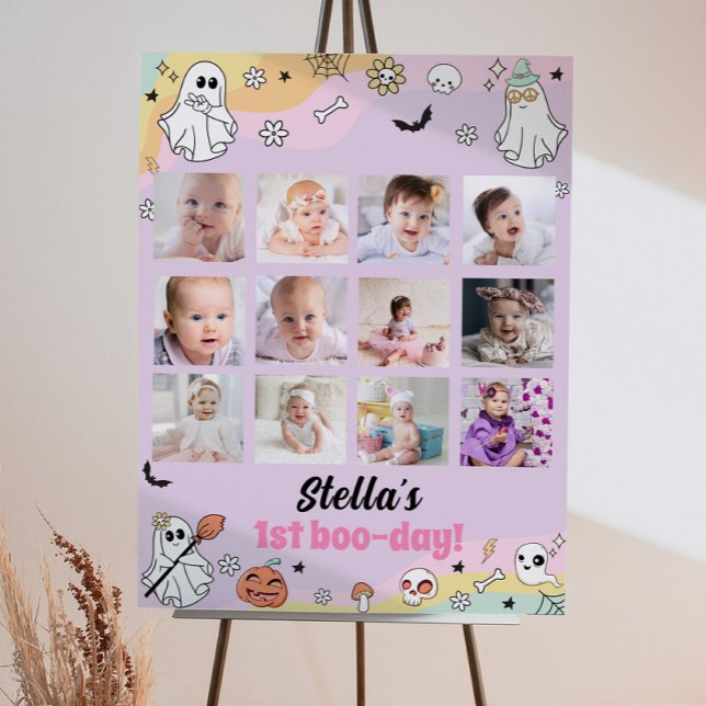 Super Fantôme Anniversaire Photo Jalon Poster (Créateur téléchargé)