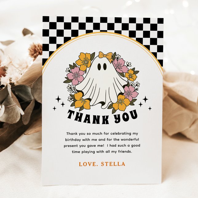 Super fille Halloween Carte de remerciements d'ann (Créateur téléchargé)