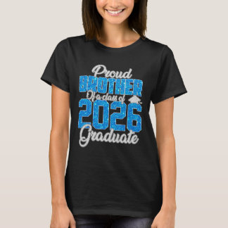 Super frère fier d'un T-shirt de diplômé de 2026 F