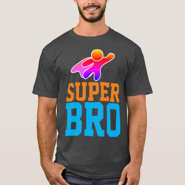 SUPER FRÈRE SUPERHERO T-Shirts (Devant)