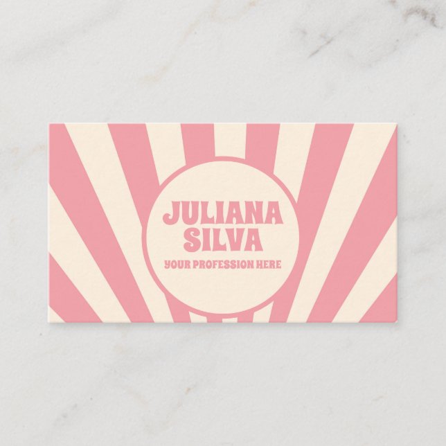 Super Funky Hippie 60 avec Carte de visite QR (Devant)