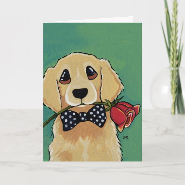 Super Golden Retriever | Chien Carte de remercieme (Devant)