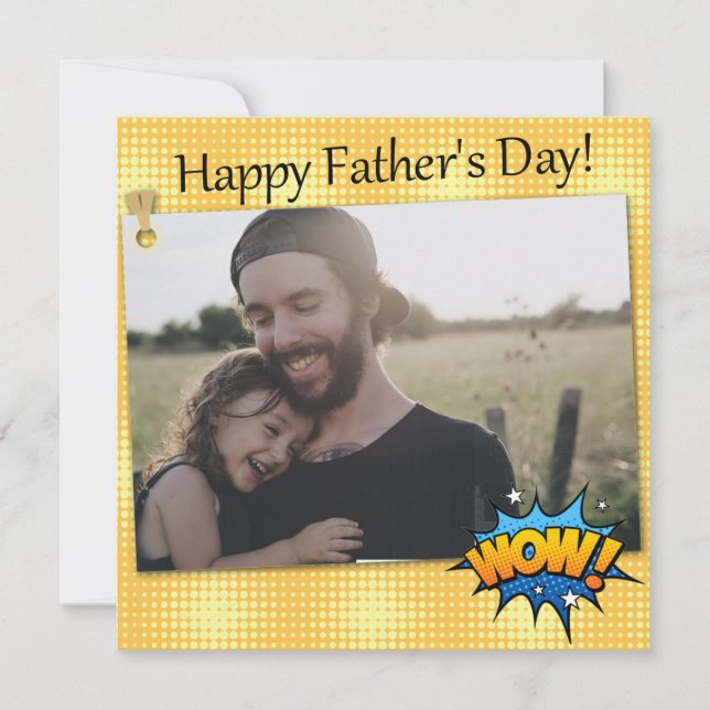 Super hero Fête des pères Day ajouter votre propre (Devant)