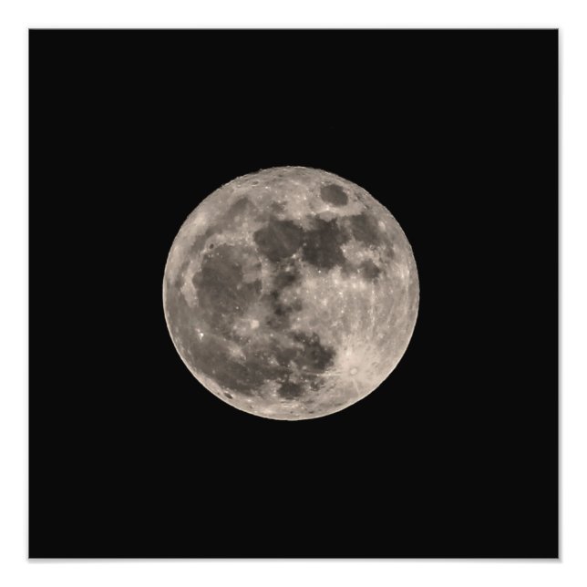 Super Lune Novembre 2016 Photo Impression Image (Devant)