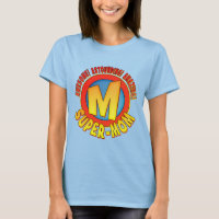Super Maman Fête des Mères Dames T-shirt Ringer