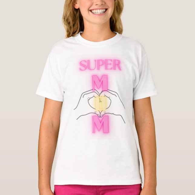 Super maman tshirt cadeau pour maman (Devant)