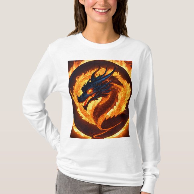 : Super mignonne Mascotte Dragon T-Shirt (Devant)