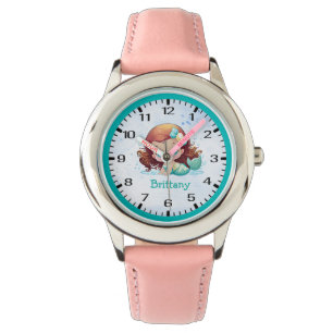 Super mignonne sirène avec la montre pour enfants