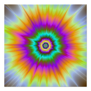 Super Nova En Couleur Le Zazzle Poster Parfait