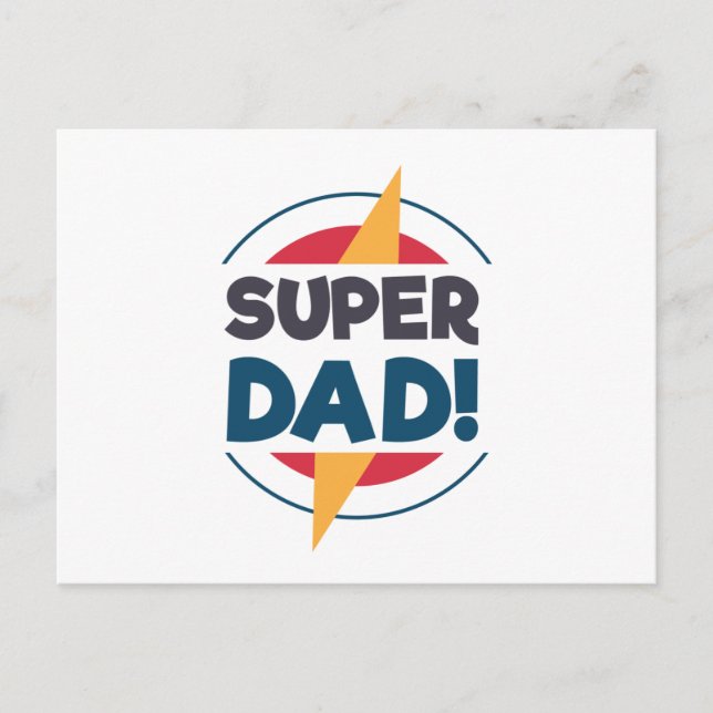 Super Papa Bonne Fête des pères | Carte postale (Devant)
