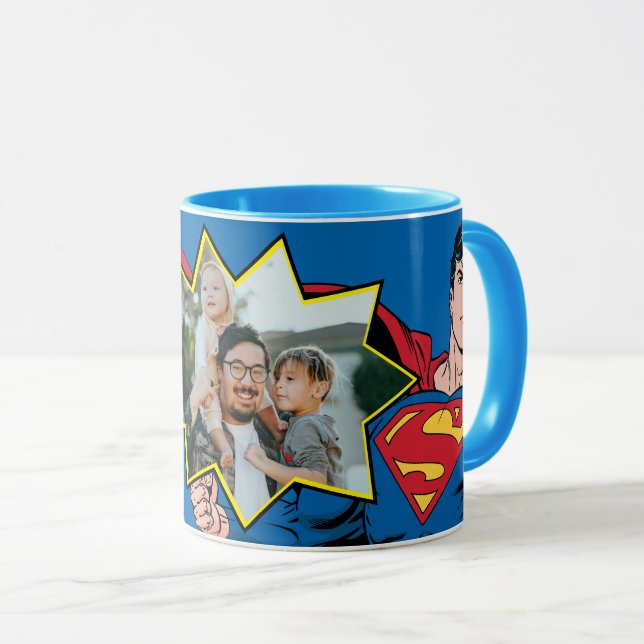 Super Papa Custom Photo Mug (Devant droit)