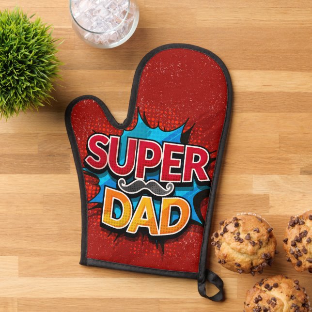 Super Papa Mustache Grunge moderne (De haut en bas)