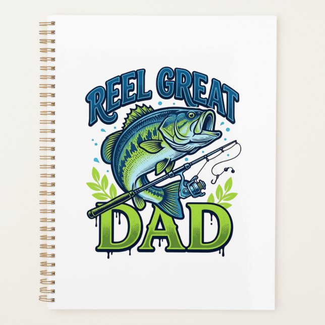 Super Papa Pêche à la Bass Conception Vectorielle  (Devant)