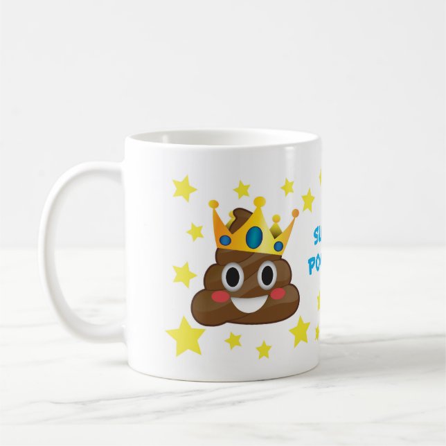 Super Pooper, King Poo Mug (Gauche)