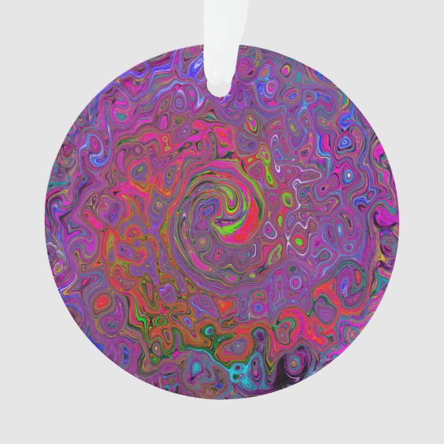 Super psychédélique Magenta Retro Liquide Swirl (devant)