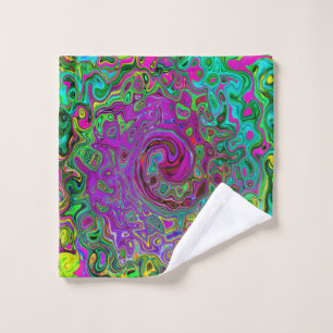 Super Purple Abstrait Retro Liquid Swirl