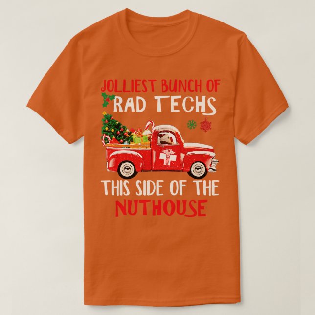 Super Rad Tech Red Car Joyeux Sweat de Noël H (Design devant)