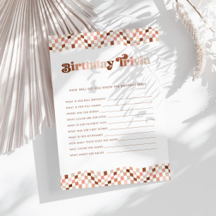 Super Retro Girls Anniversaire Trivia Jeu