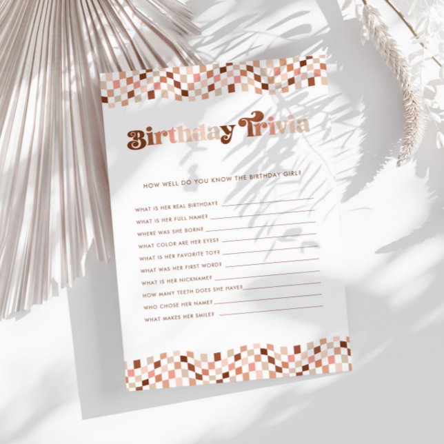 Super Retro Girls Anniversaire Trivia Jeu (Créateur téléchargé)
