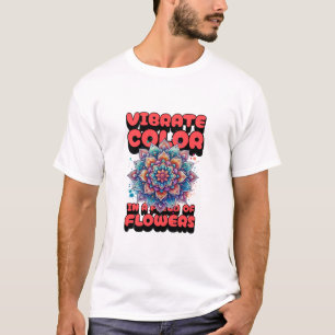 Super Retro : Psychédélique Floral Mandala T-Shirt