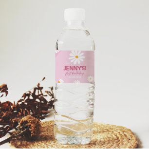 Super rose marguerite Anniversaire Étiquette boute