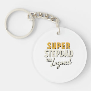 Super Step Dad la légende Porte-clés Cadeau sincèr