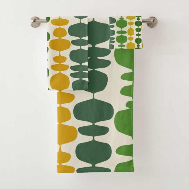 Super style mod 60s les années 70 ensemble serviet (En situation)