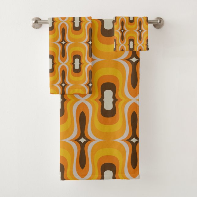 Super style mod 60s les années 70 ensemble serviet (En situation)