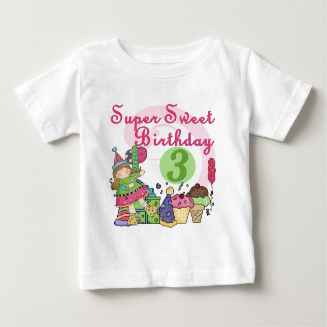 Super Sweet 3ème Anniversaire Tshirts et cadeaux (Devant)