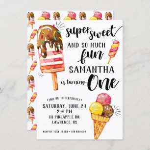 Super Sweet Ice Cream Invitation premier anniversa