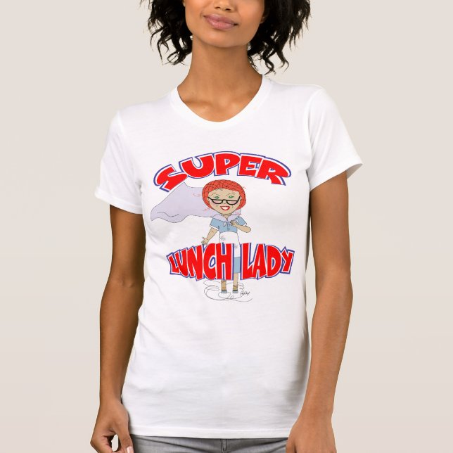 Super T-Shirt de Dame de Cantine (Devant)