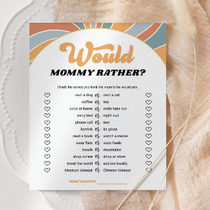 Super Voudrait-Elle Plutôt Baby shower Jeu