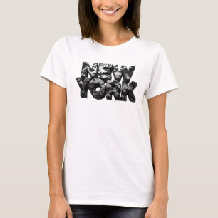 Superbe Charcoal NEW YORK Slogan T-shirt