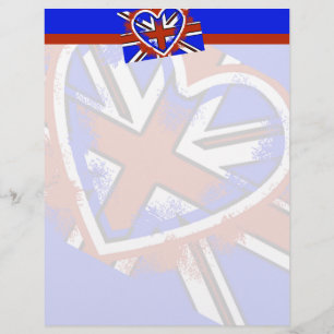 Superbe cœur avec drapeau britannique