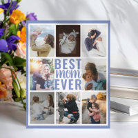 Superbe Collage Photo 8 Meilleure Maman Ever Bleu
