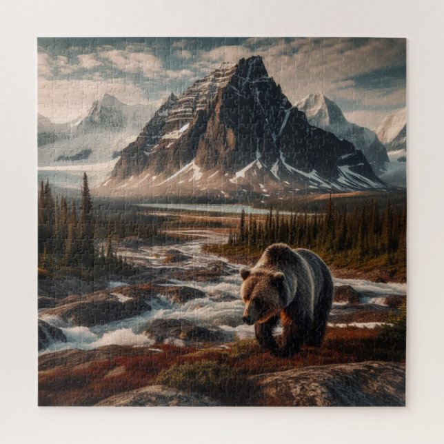 Superbe Grizzly dans le Puzzle sauvage (Vertical)