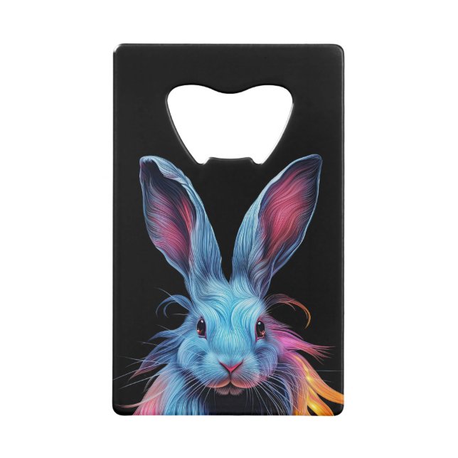 Superbe Lapin Bleu en feu (Devant)