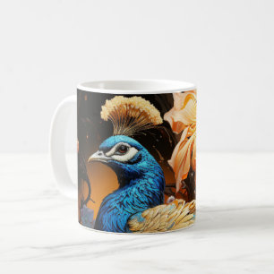 Superbe Monogramme Personnalisé Peacock Mug