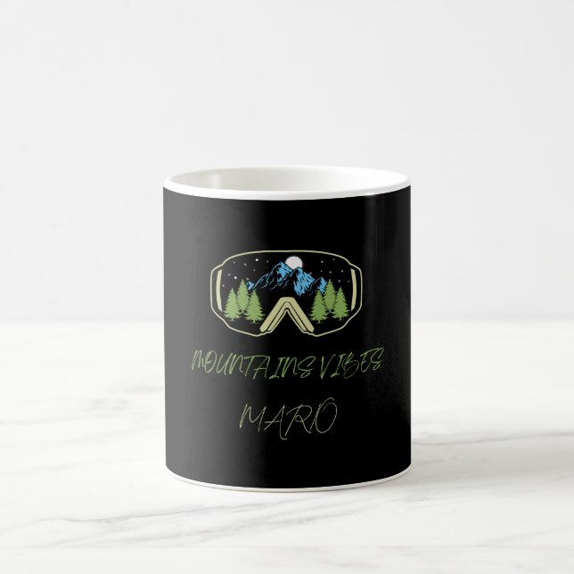 superbe mug de ski personnalisé (Centre)