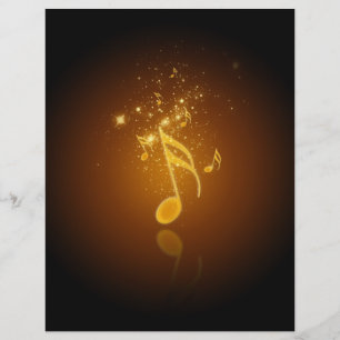 Superbe note de musique cool tendance et brillant