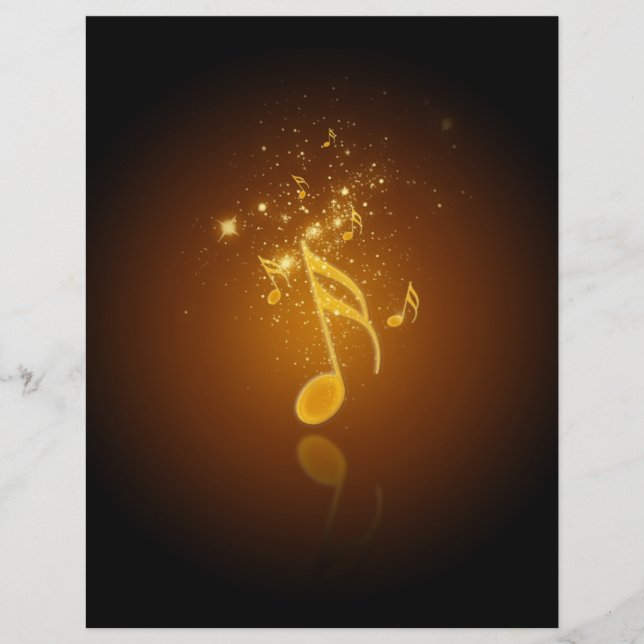 Superbe note de musique cool tendance et brillant  (Devant)