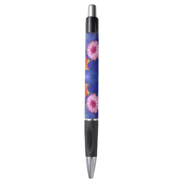 Superbe Stylo Gerberas Trois Couleurs (Devant (Vertical))